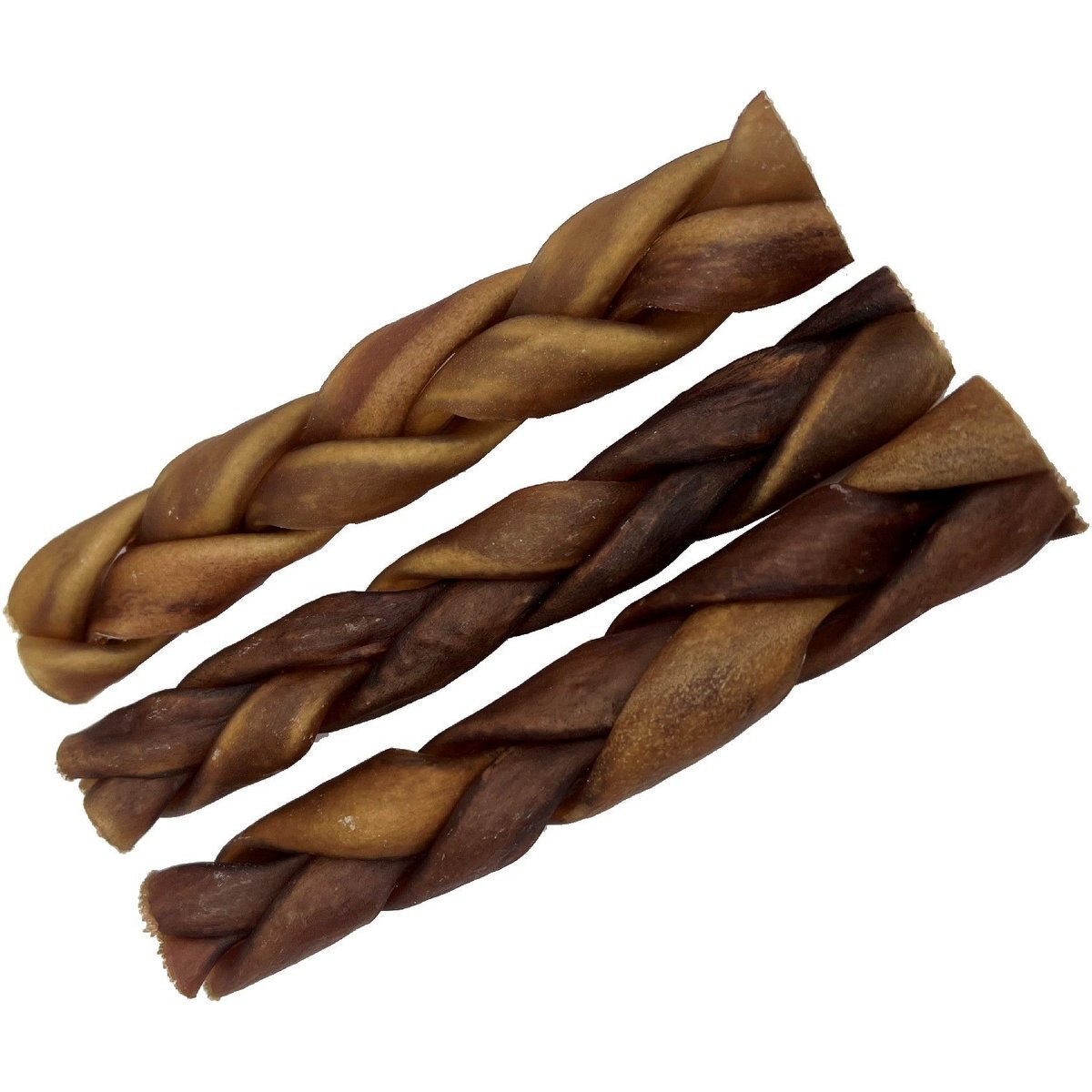 HDP Collagen Natural Braided Bully Stick Dog Treat, 5 count