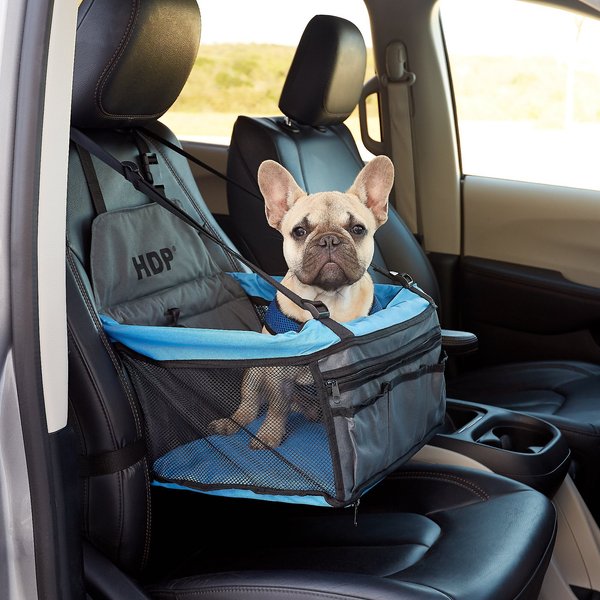 HDP Deluxe Lookout Dog, Cat Small Animal Booster Car Seat, Blue