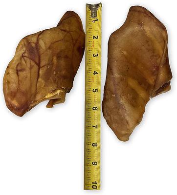 Show full view: HDP Large Roasted Pig Ears Natural Chew Dog Treats, 100-pack slide 3 of 4