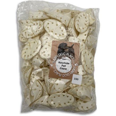 HDP HDP Mini Rawhide Shoes Dog Treats, 100 count