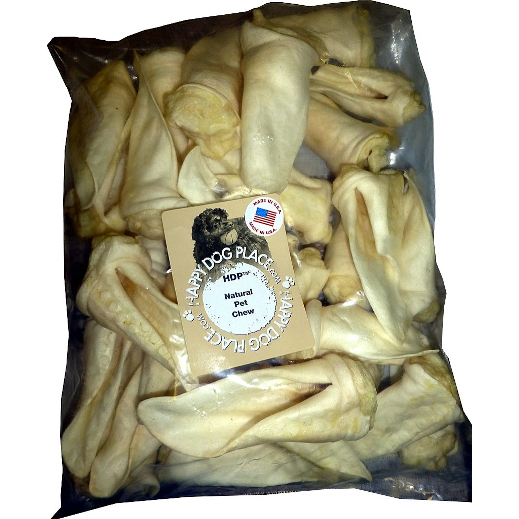 HDP Natural Lamb Ears Dog Chews, 50 count