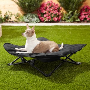 HDP Padded Napper Elevated Dog Bed, Black, Medium
