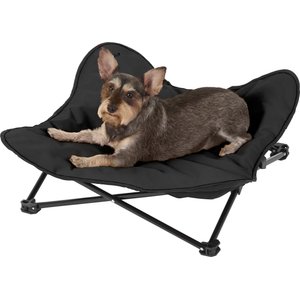 HDP Padded Napper Elevated Dog Bed, Black, Medium