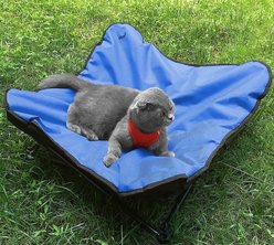 HDP Padded Napper Elevated Dog Bed, Blue, Medium