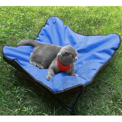 HDP HDP Padded Napper Elevated Dog Bed, Blue, Medium