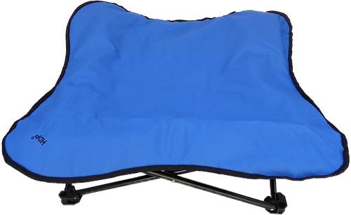 Show full view: HDP Padded Napper Elevated Dog Bed, Blue, Medium slide 3 of 5