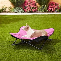 HDP Padded Napper Elevated Dog Bed, Pink, Medium