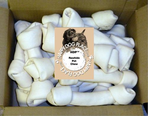 Show full view: HDP Premium Rawhide Knotted Bones Dog Treats, 20 count slide 1 of 4