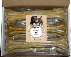 HDP Pressed Rawhide Bone 12" Dog Treats, 10 count