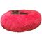 Show in main carousel: HDP Round Fuzzy Bolster Dog Bed, Pink slide 1 of 3