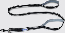 Headlight Harness Double Handle Reflective Dog Leash, 6-ft, Grey