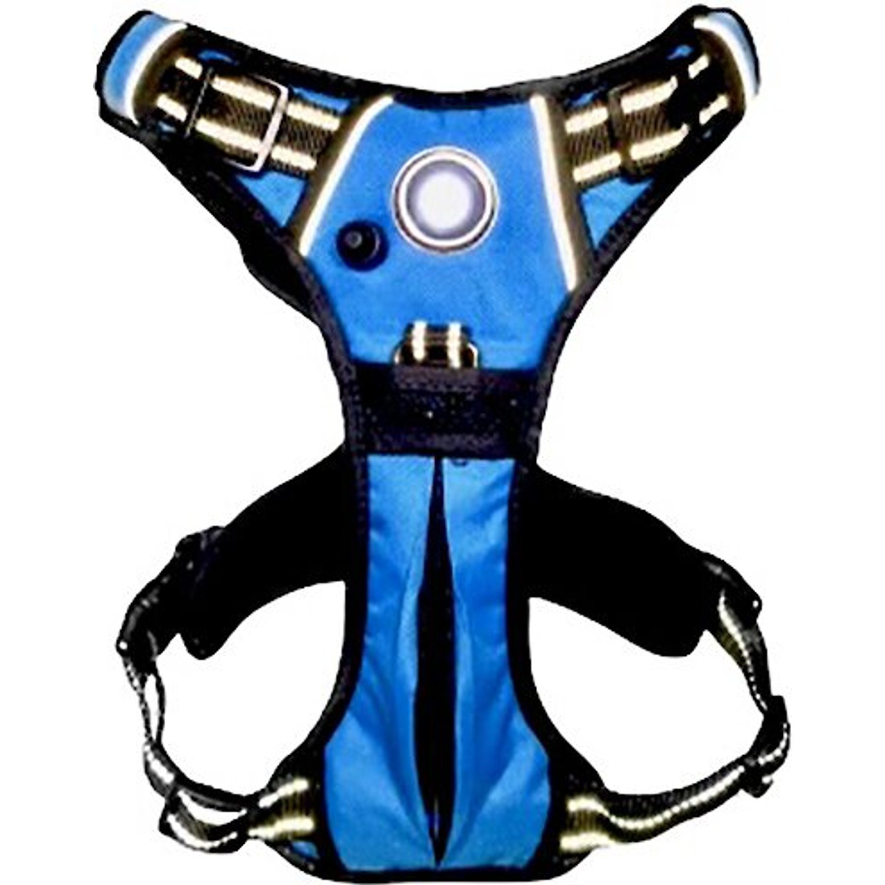 Headlight Harness LED Light Dog Harness, Blue, X-Large