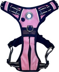 Headlight Harness LED Light Dog Harness, Pink, X-Large