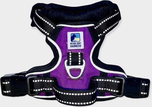 Show full view: Headlight Harness LED Light Dog Harness, Purple, Large slide 3 of 6