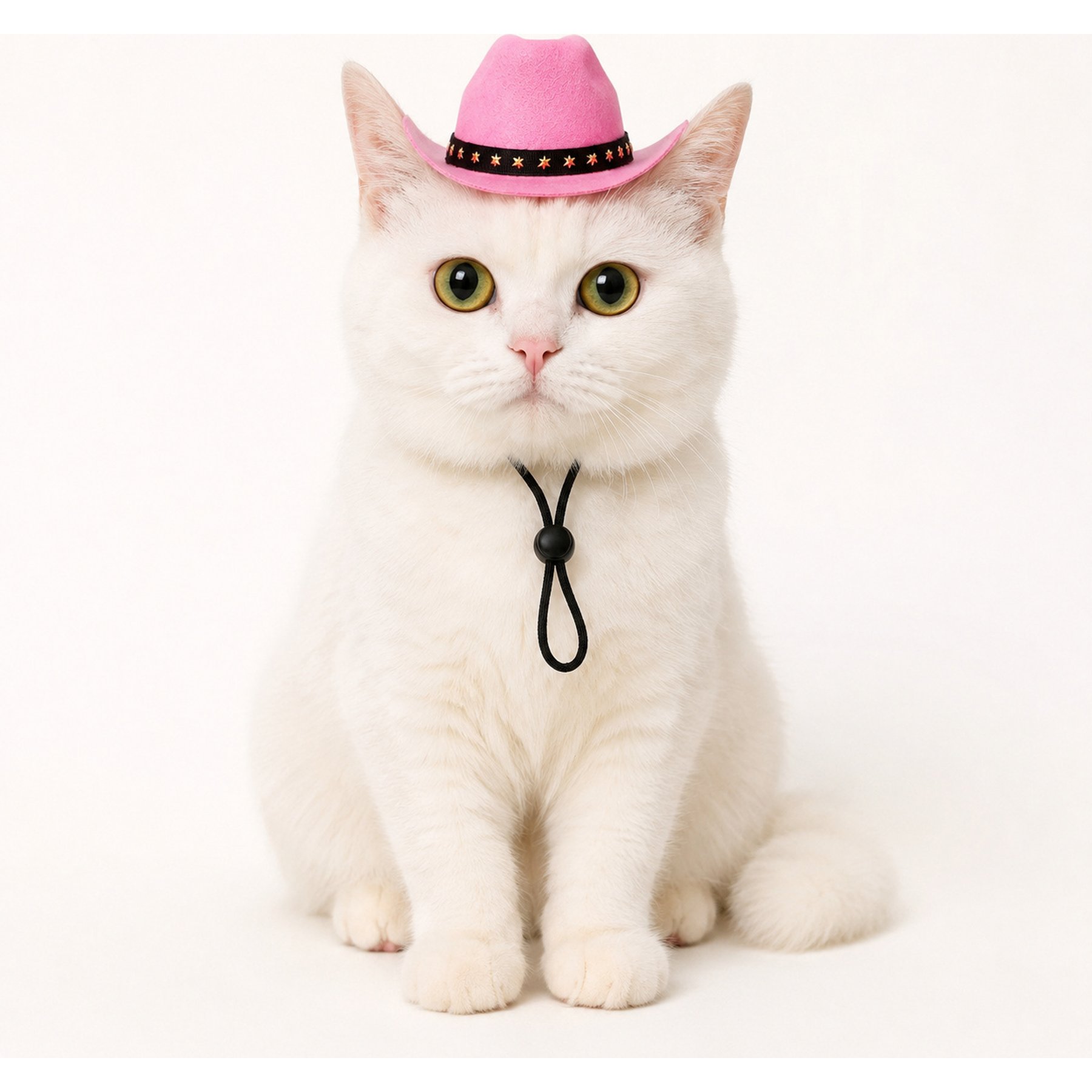 Heads or Tails Pup Cowboy Dog Hat, Pink
