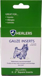 Healers Gauze Inserts for Bandage Wraps for Dogs, Small, 8 count