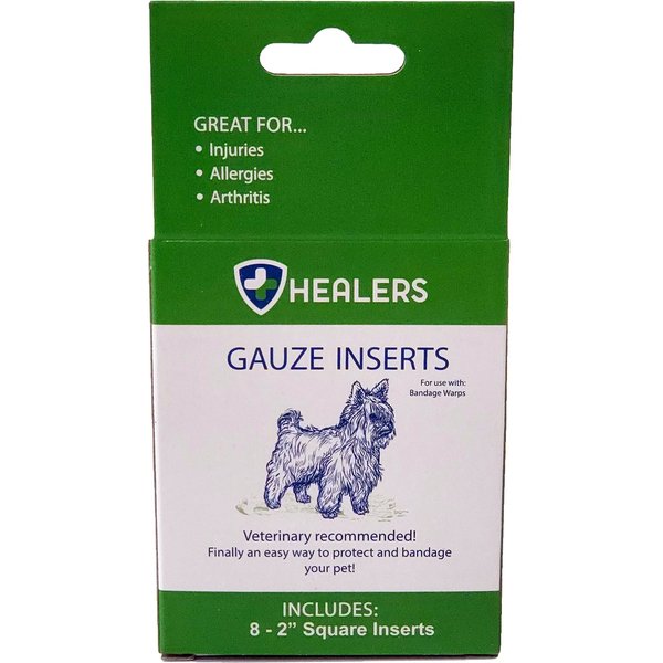 Healers Gauze Inserts for Booties for Dogs, Small/Medium, 8 count