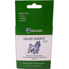 Healers Gauze Inserts for Booties for Dogs, Small/Medium, 8 count