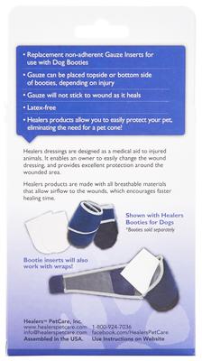 Show full view: Healers Gauze Inserts for Booties for Dogs, X-Small, 8 count slide 4 of 7