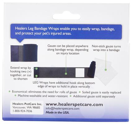 Show full view: Healers Leg Bandage Wrap with Gauze Pads for Dogs, Small slide 7 of 8