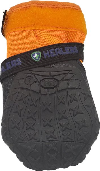 Show full view: Healers Urban Walker III Waterproof Dog Boots, Orange, Large  slide 3 of 10