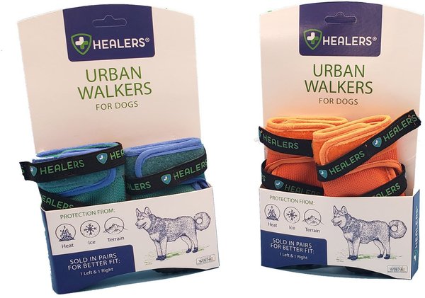 Show full view: Healers Urban Walker III Waterproof Dog Boots, Orange, Large  slide 4 of 10