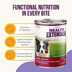 Health Extension 95% Lamb Entree Wet Dog Food, 12.5-oz can, case of 12 slide 2 of 8