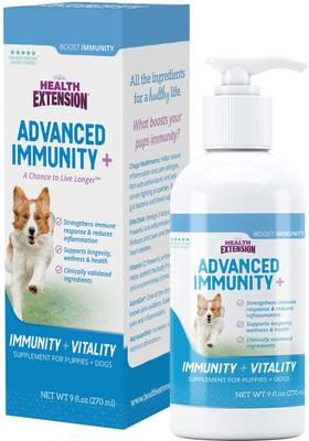 Show full view: Health Extension Advanced Immunity+ Liquid Supplement for Dogs, 9-fl oz bottle slide 3 of 10