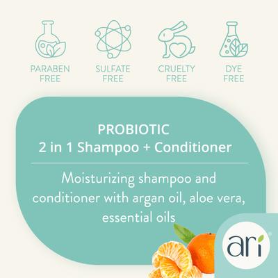 Show full view: Health Extension ARI Probiotic 2-in-1 Conditioning Dog Shampoo, 16-fl oz bottle slide 5 of 6