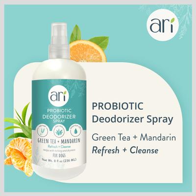 Show full view: Health Extension ARI Probiotic Green Tea & Mandarin Dog Deodorizer Spray, 8-fl oz bottle slide 4 of 8