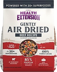 Health Extension Beef Recipe Non-GMO Air-Dried Dog Food, 12-oz bag