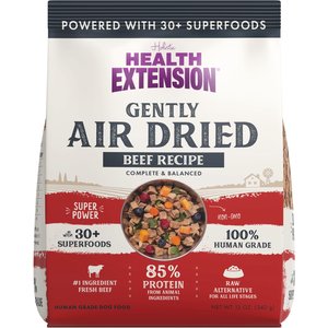 Health Extension Beef Recipe Non-GMO Air-Dried Dog Food, 12-oz bag