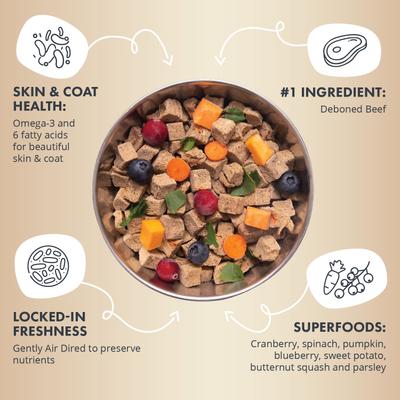 Show full view: Health Extension Beef Recipe Non-GMO Air-Dried Dog Food, 12-oz bag slide 6 of 11