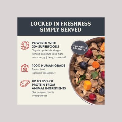 Show full view: Health Extension Beef Recipe Non-GMO Air-Dried Dog Food, 32-oz bag slide 4 of 11