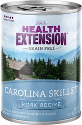 Health Extension Carolina Skillet Pork Recipe Grain-Free Wet Dog Food, 12.5-oz can, case of 12