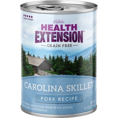 Health Extension Health Extension Carolina Skillet Pork Recipe Grain-Free Wet Dog Food, 12.5-oz can, case of 12