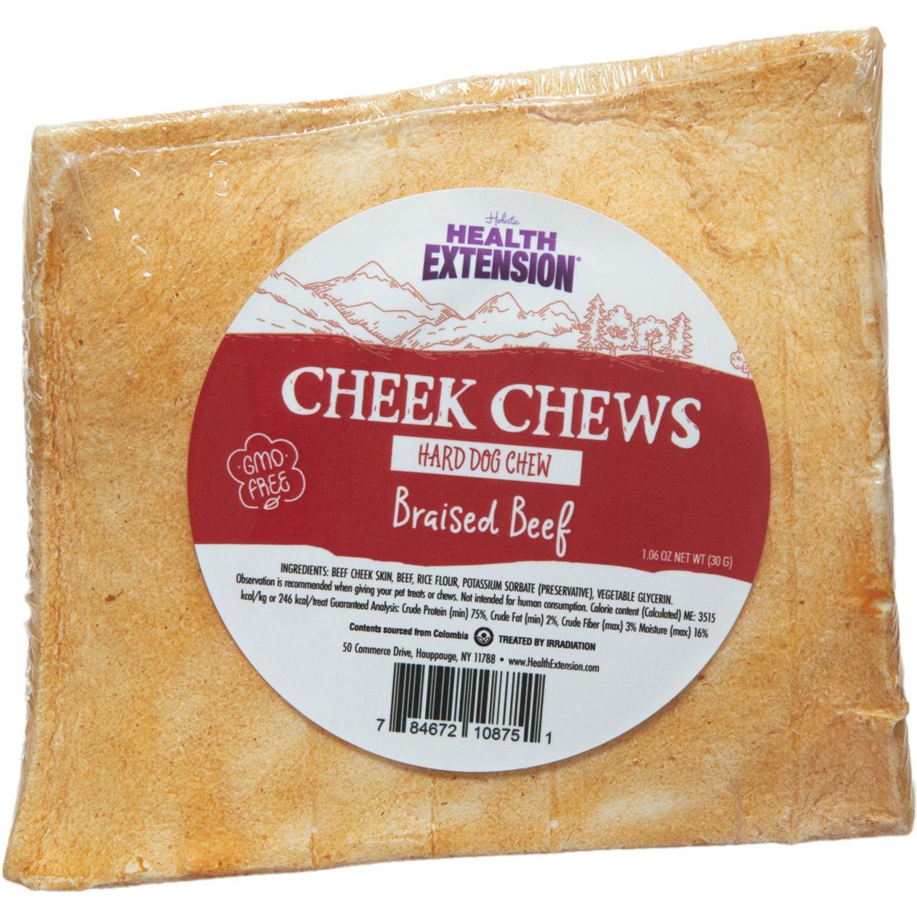 Health Extension Cheek Chews Beef Dog Chew, 1 count