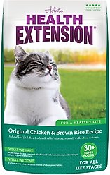 Health Extension Chicken & Brown Rice Recipe Dry Cat Food, 4-lb bag