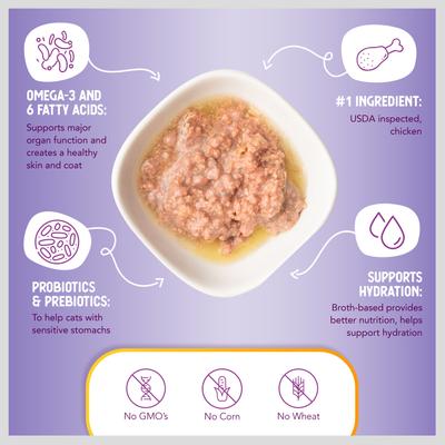 Show full view: Health Extension Chicken in Gravy Grain-Free Wet Cat Food, 2.8-oz can, case of 24 slide 7 of 9