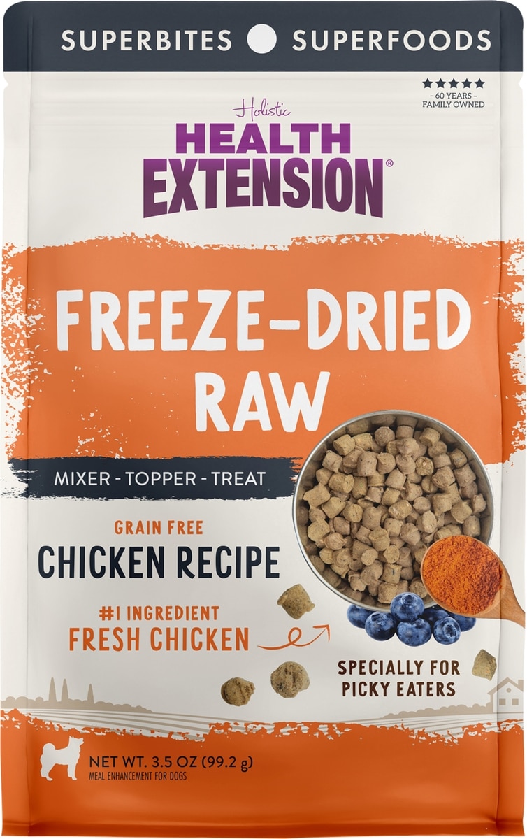 HEALTH EXTENSION Chicken Recipe Freeze-Dried Raw Dog Food,