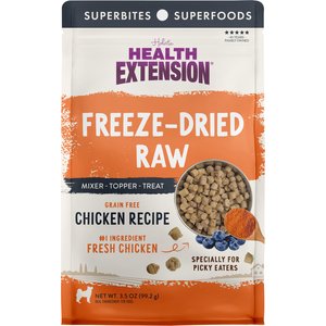 Health Extension Chicken Recipe Freeze-Dried Raw Dog Food, 3.5-oz bag