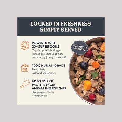 Show full view: Health Extension Chicken Recipe Non-GMO Air-Dried Dog Food, 32-oz bag slide 4 of 11