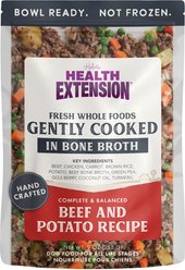Health Extension Gently Cooked Beef & Potato Recipe Wet Dog Food, 9-oz pouch, 10 count slide 2 of 9