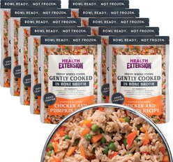 Health Extension Gently Cooked Chicken & Pumpkin Recipe Wet Dog Food, 9-oz pouch, 10 count