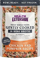 Health Extension Gently Cooked Chicken & Pumpkin Recipe Wet Dog Food, 9-oz pouch, 10 count slide 2 of 9