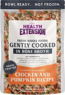 Show full view: Health Extension Gently Cooked Chicken & Pumpkin Recipe Wet Dog Food, 9-oz pouch, 5 count slide 3 of 11