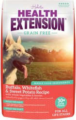 Health Extension Grain-Free Buffalo & Whitefish Recipe Dry Dog Food, 23.5-lb bag