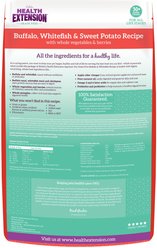 Health Extension Grain-Free Buffalo & Whitefish Recipe Dry Dog Food, 23.5-lb bag slide 2 of 9