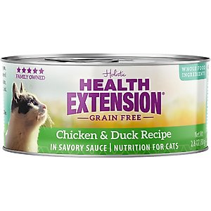 Health Extension Grain-Free Chicken & Duck Recipe Canned Cat Food, 2.8-oz, case of 24