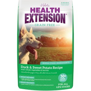 Health Extension Grain-Free Duck & Sweet Potato Recipe Dry Dog Food, 4-lb bag